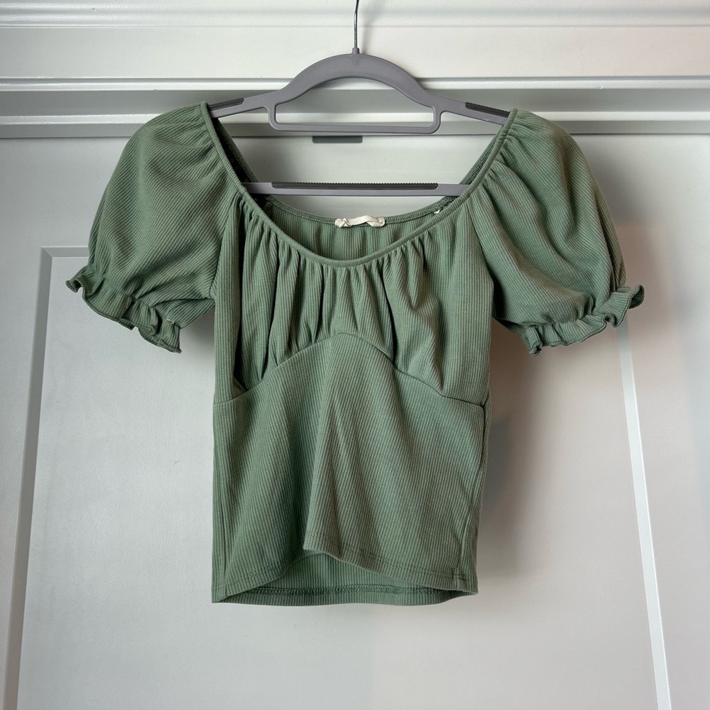 Sage green Altar’d State top